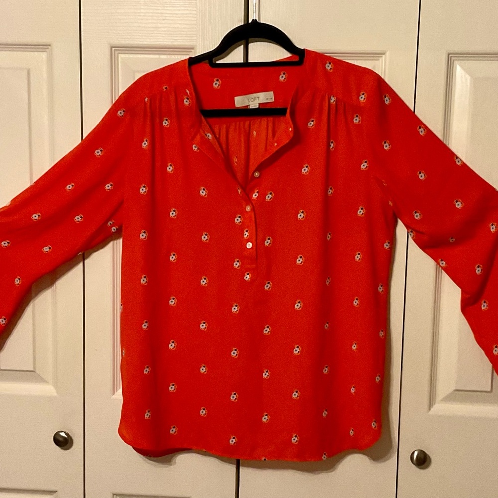 Loft Women's Red Blouse